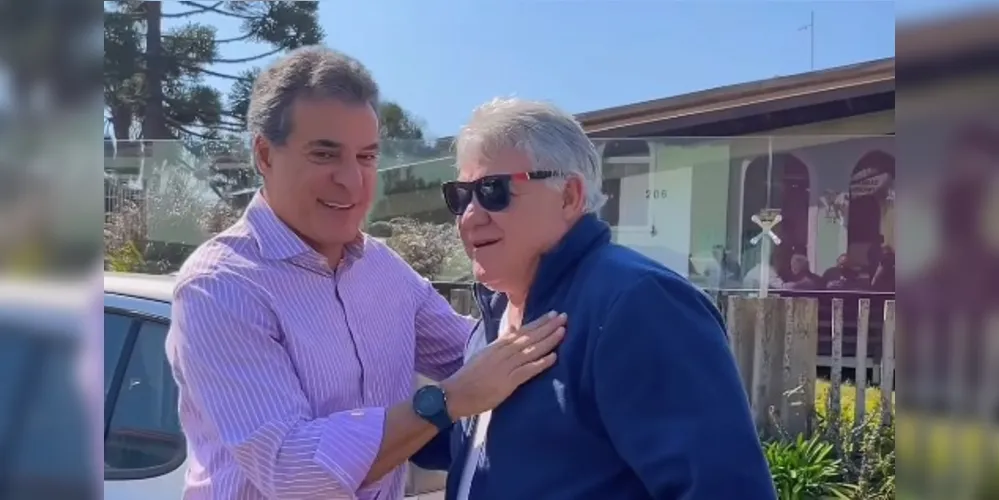 Beto Richa e Altamir Sanson estiveram reunidos.