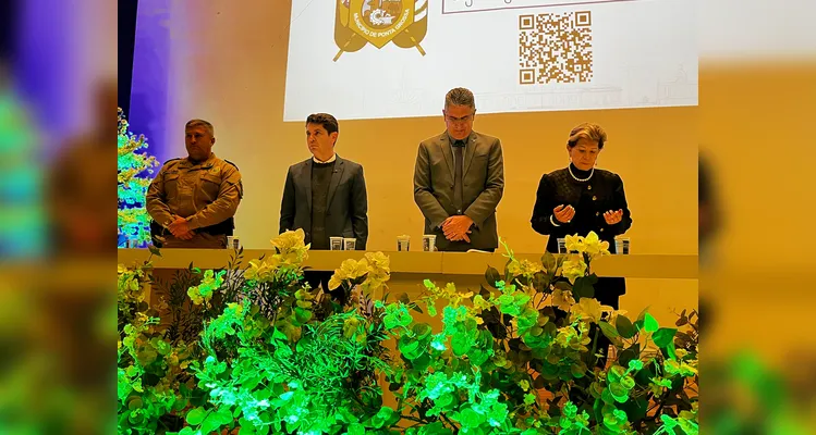 Alexandre Curi (PSD), Julio Küller (MDB) e Elizabeth Schmidt (União)