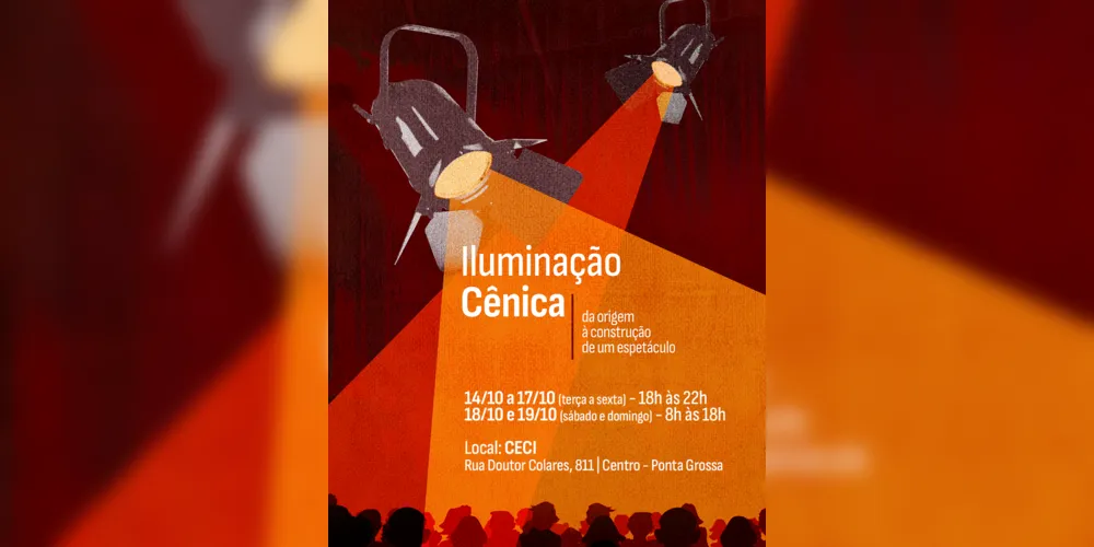 Imagem ilustrativa da imagem Oficinas de Iluminação Cênica estão com inscrições abertas em PG