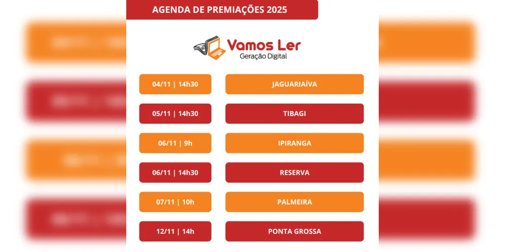 Imagem ilustrativa da imagem Vamos Ler divulga calendário de premiações do Concurso de Blogues 2025