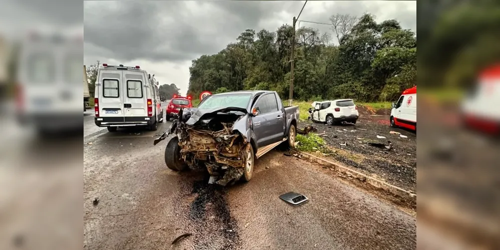 Imagem ilustrativa da imagem Acidente grave deixa vítima fatal na BR-153 entre União da Vitória e General Carneiro