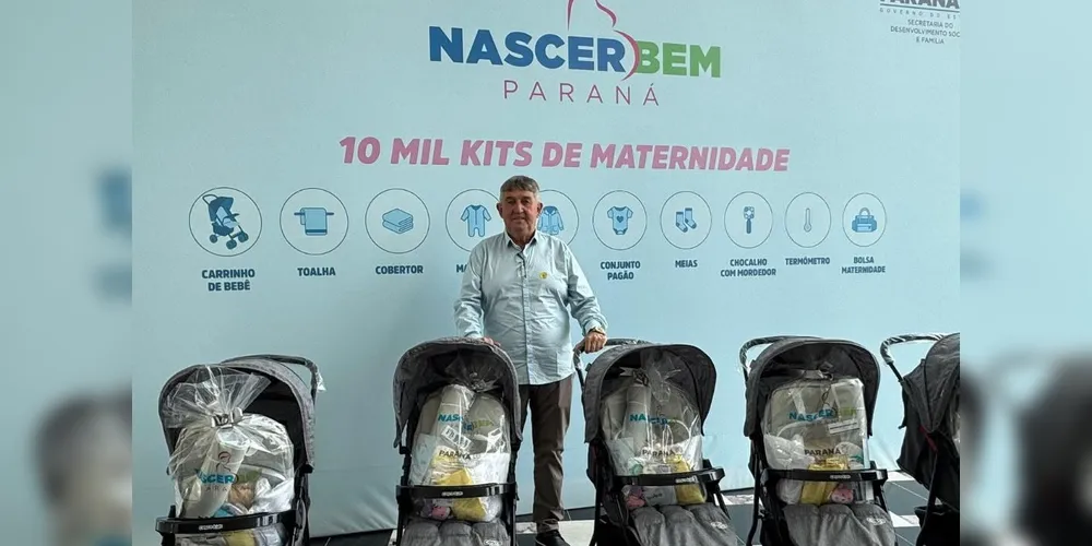 Zelio Bittencourt recebeu os kits destinados para Ventania