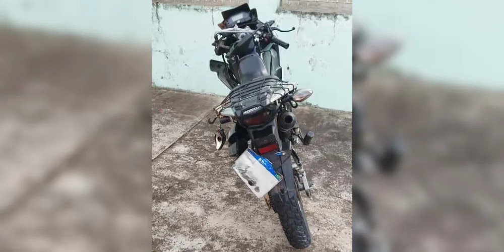O motociclista teve somente ferimentos leves