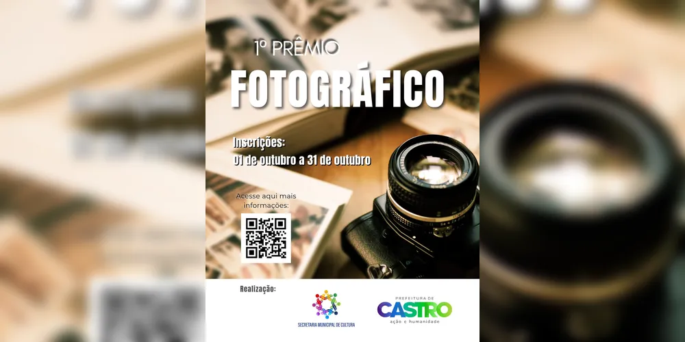 Informações sobre as inscrições no QR Code