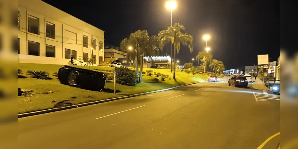 Apesar do acidente, motorista não teve ferimentos