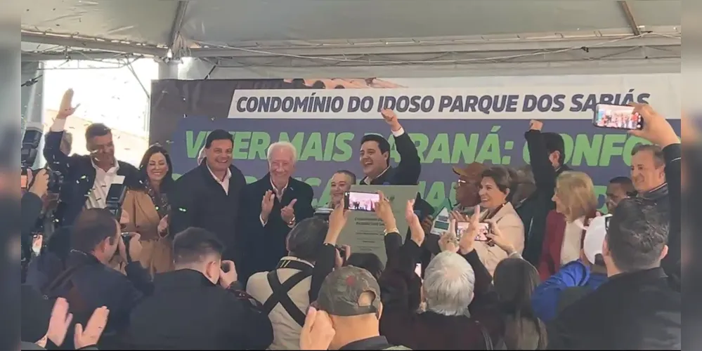 Imagem ilustrativa da imagem Ratinho inaugura Condomínio do Idoso com investimento de mais de R$ 5 mi