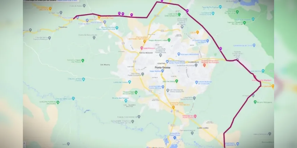Novos contornos de Ponta Grossa
