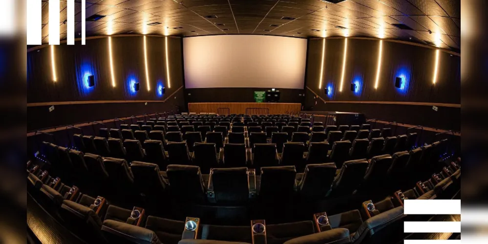 Imagem divulgada mostra o interior da sala de cinema.