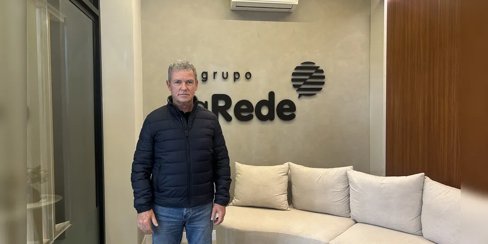 Rogério Scheffer, fundador da Águia Sistemas, empresa ponta-grossense, atende multinacionais como Amazon e Mercado Livre.
