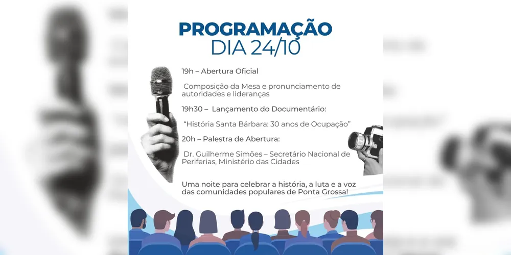 Imagem ilustrativa da imagem Ponta Grossa realiza o 1º Congresso do Movimento Comunitário