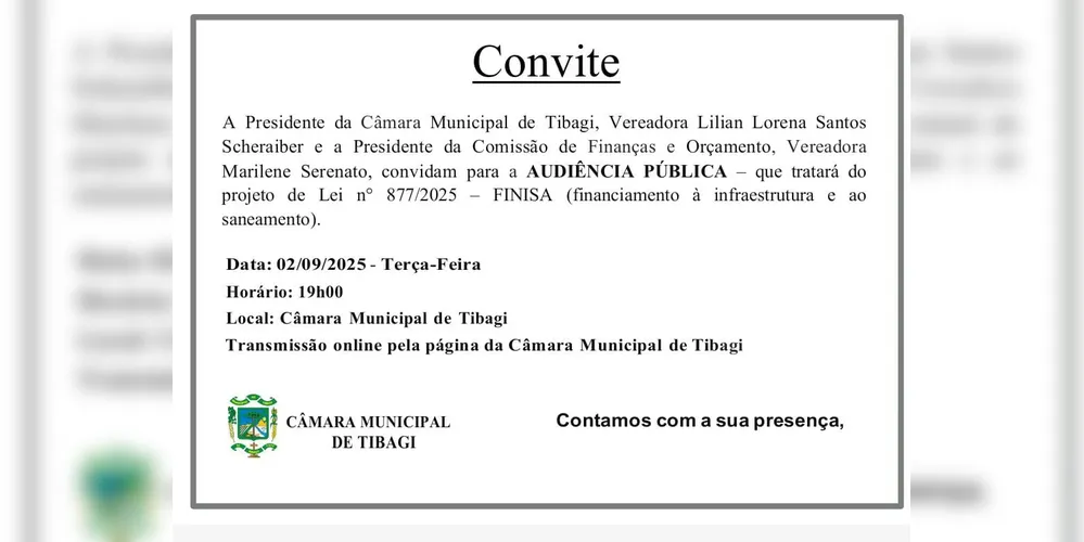 O encontro acontece na próxima terça-feira (02).
