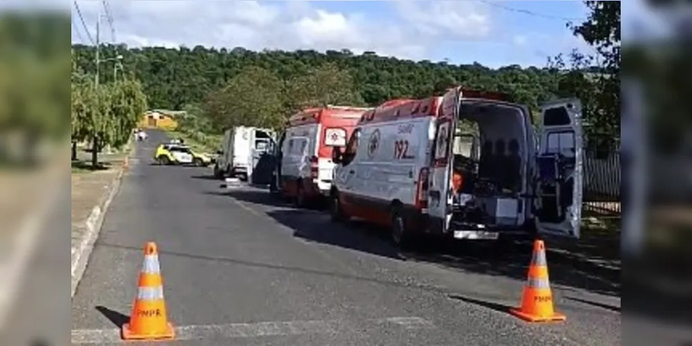 Momento em que autoridades antederam a ocorrência
