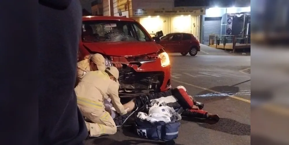 A vítima foi atendida por uma equipe do Siate.