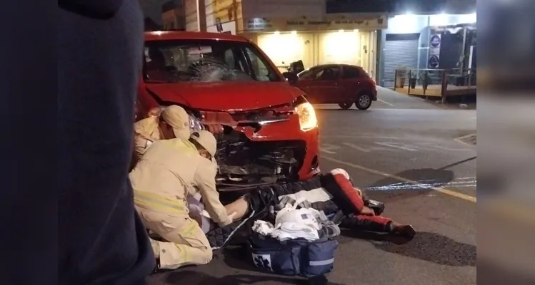 A vítima foi atendida por uma equipe do Siate.
