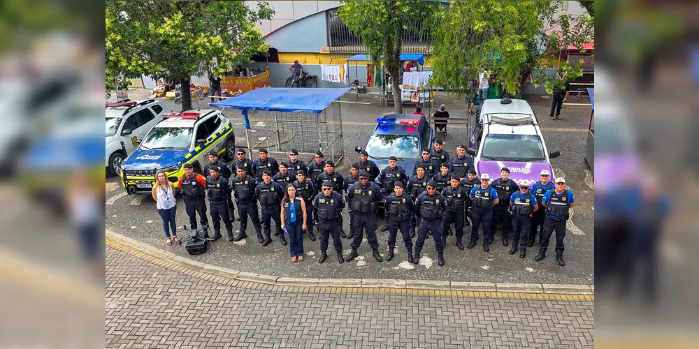 Forças de segurança se reuniram para participar da ação