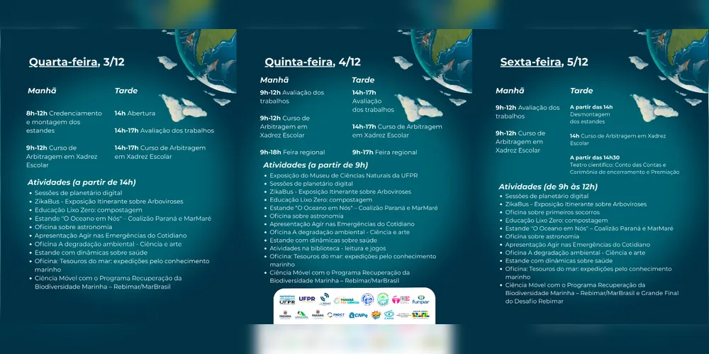 Programação do Desafio REBIMAR