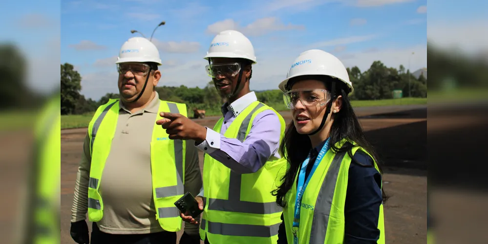 Especialistas do UNOPS acompanham as boas práticas de segurança na reforma e modernização dos armazéns da Conab