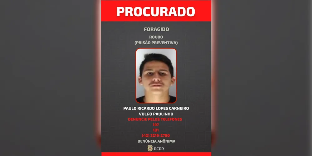 Paulo Ricardo está foragido