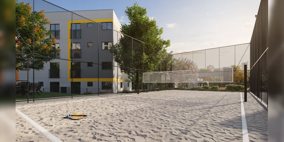 Entre os diferenciais, o Ideal.e conta com quadra de beach sports