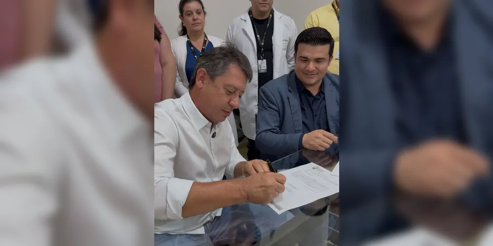 Gerson Nunes assinou contrato para firmar a parceria