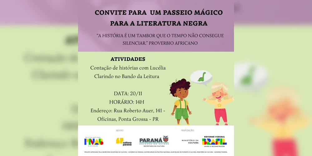 Programação - Um Passeio Mágico pela Literatura Negra