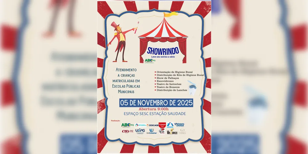 Imagem ilustrativa da imagem 'Showrindo' promove saúde bucal às crianças no Sesc Estação Saudade