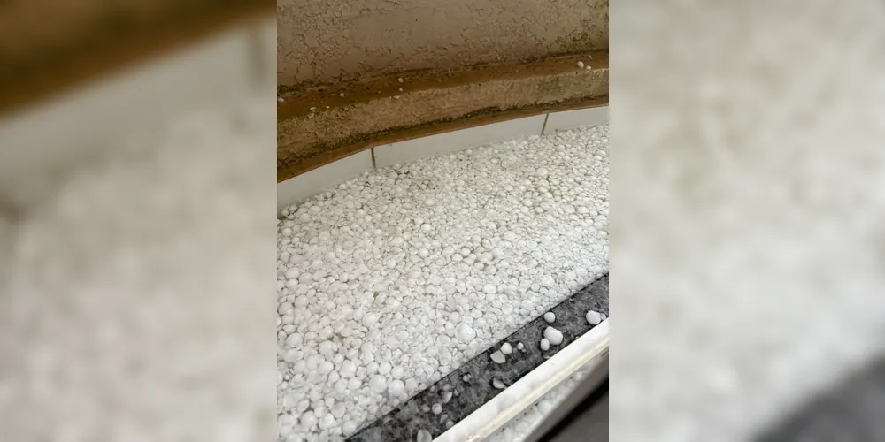 Imagem ilustrativa da imagem Registros mostram como está Ponta Grossa após tempestade de granizo