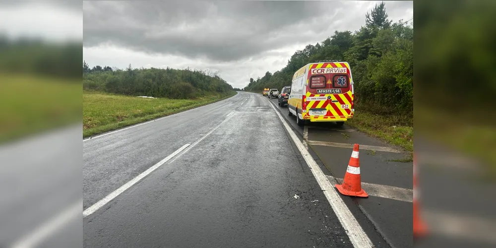 Concessionária prestou atendimento ao ciclista, que não resistiu aos ferimentos