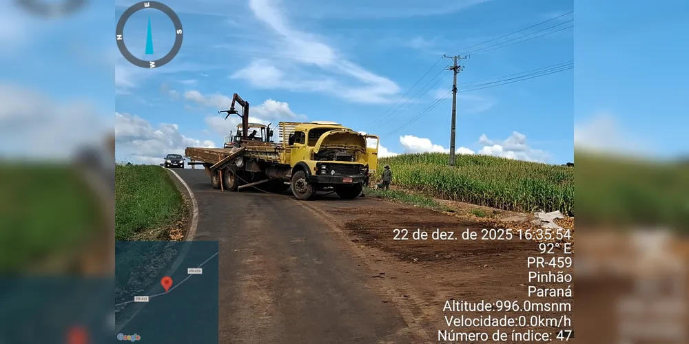 O caminhão foi liberado