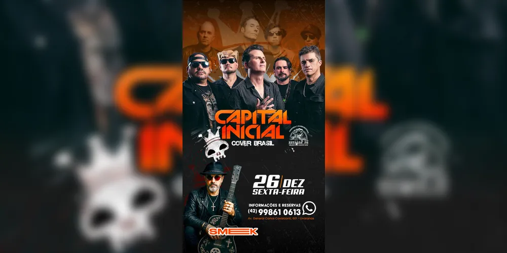 Imagem ilustrativa da imagem Cover de Capital Inicial agita Ponta Grossa nesta sexta no Estação PG