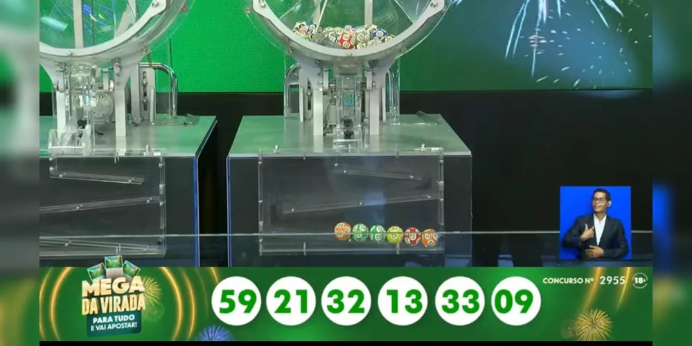 Veja as dezenas sorteadas da Mega da Virada