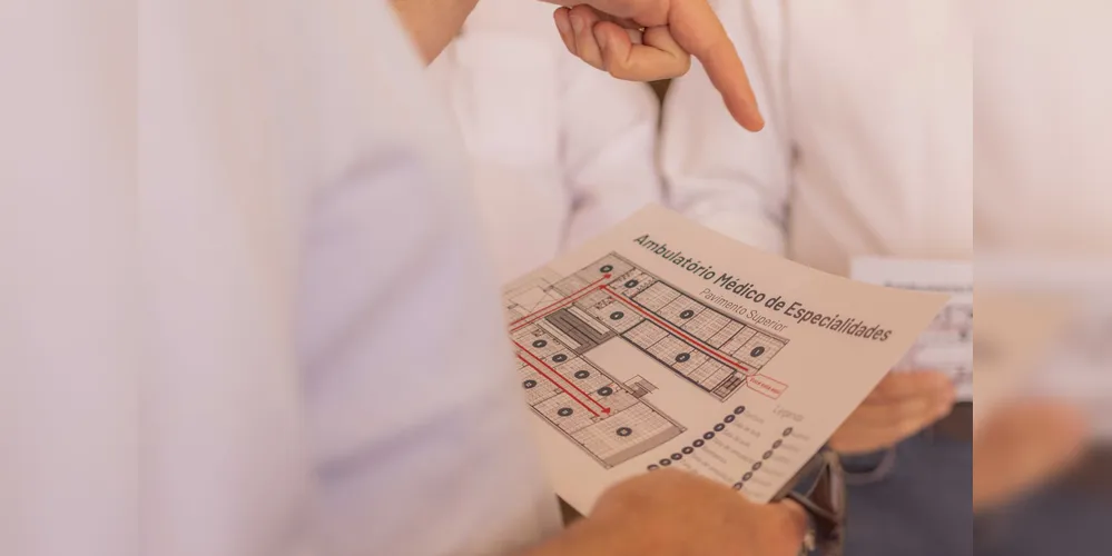 Projeto da planta do AME.