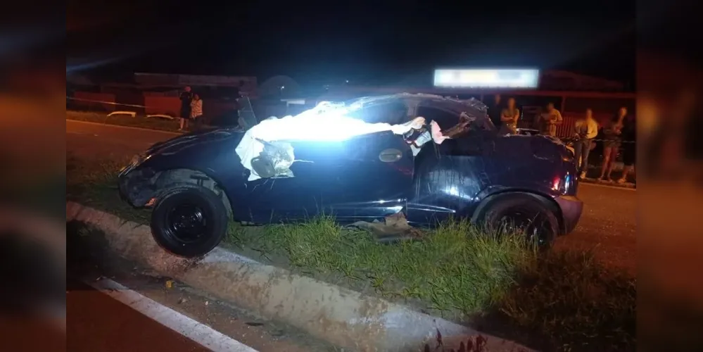 Carro conduzido pela vítima