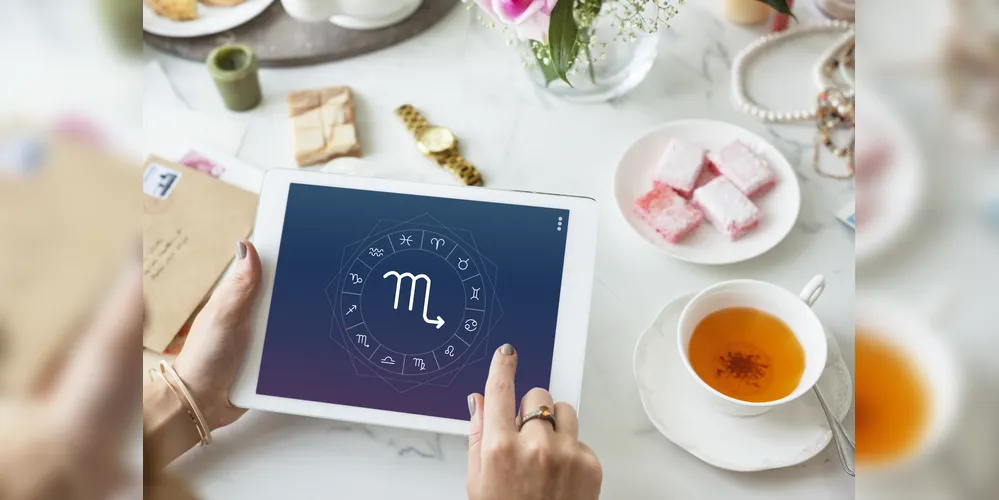 Scorpio Symbol Horoscope Zodiac Graphic Concept