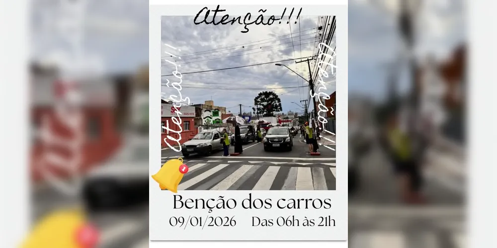 Veja as informações no convite oficial da Igreja Imaculada Conceição