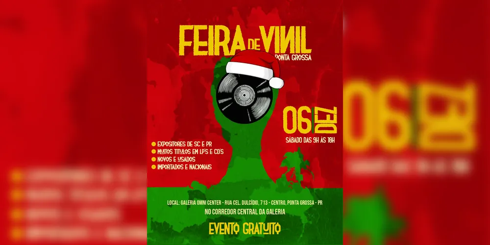 Imagem ilustrativa da imagem Feira de Vinil movimenta amantes da música em Ponta Grossa