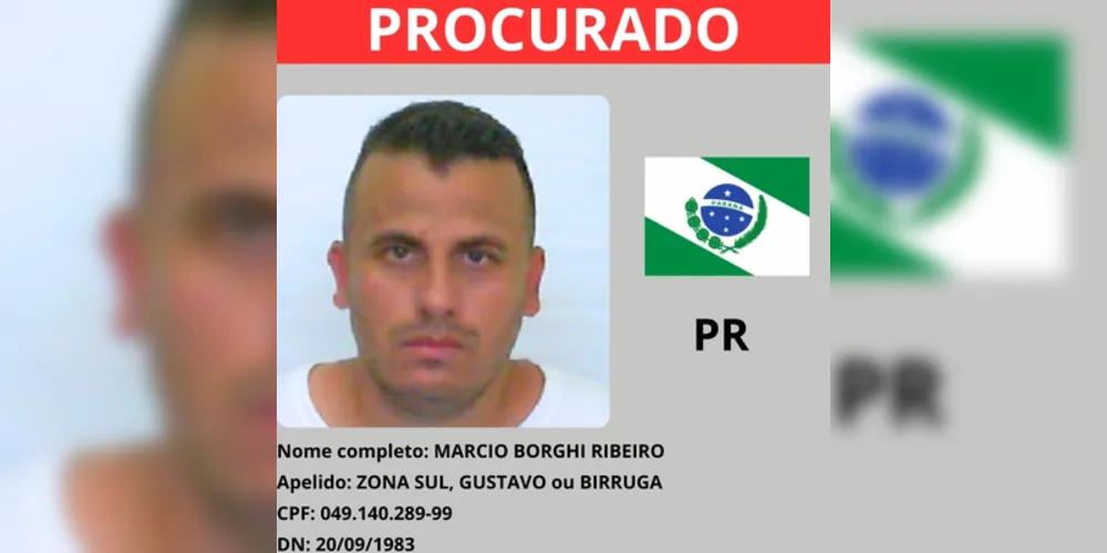 PROCURADO: Marcio Borgui Ribeiro