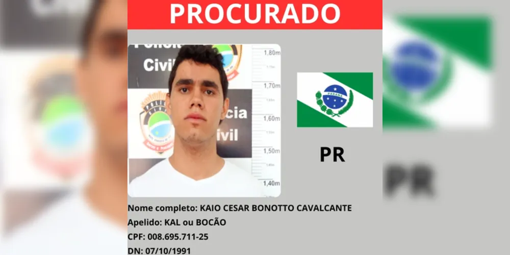 PROCURADO: Kaio Cesar Bonotto Cavalcante