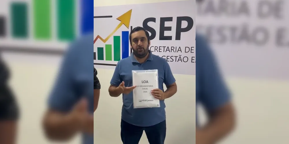 O prefeito Lucas Machado destacou a LOA para 2026