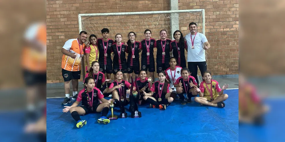 Na Copa Penalty, o sub-13 feminino da AFFPG foi campeão e o sub-15 ficou na 4ª colocação