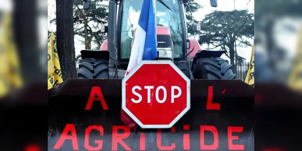 Agricultores protestando