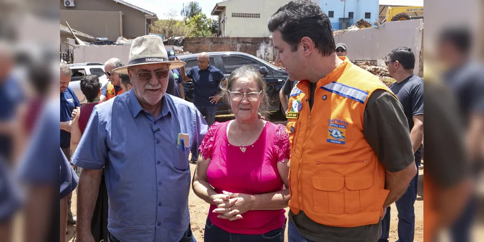 Marilda Risse recebeu nesta quinta-feira (20) a notícia de que será a primeira moradora a ganhar uma das 320 casas pré-fabricadas que o Governo do Estado está destinando às famílias atingidas