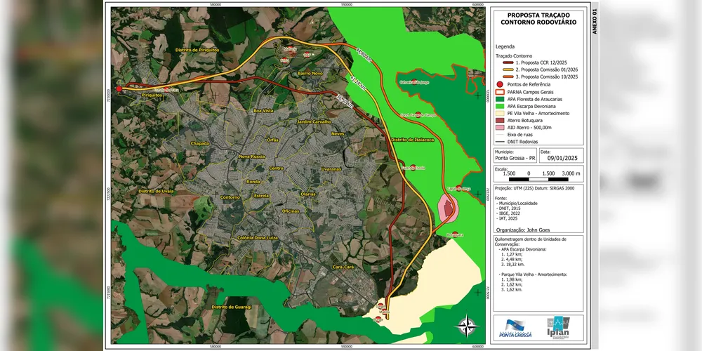 A imagem apresenta um comparativo entre as propostas da concessionária e da sociedade civil organizada.
