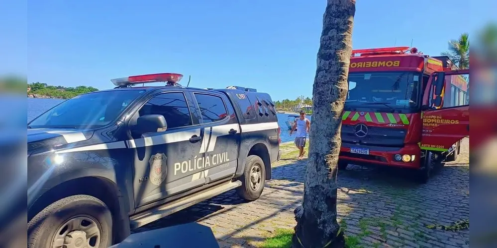 A Polícia Civil e o Corpo de Bombeiros prestaram apoio durante a ocorrência