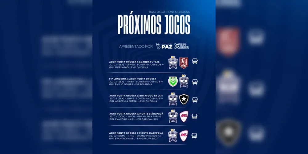 Imagem ilustrativa da imagem ACGF jogará contra o Botafogo em competição na cidade de Londrina