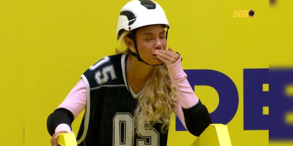 Sarah Andrade em choque após colega passal mal em Prova do Líder