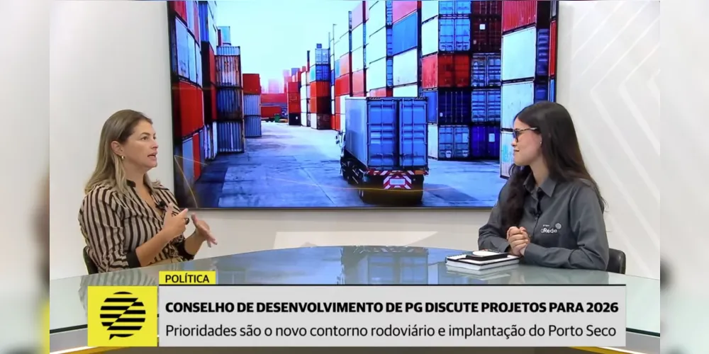 Priscilla Jaronski, presidente do Conselho do Desenvolvimento Econômico e Social de Ponta Grossa (Cdepg), detalha os projetos relacionados ao novo contorno rodiviário.