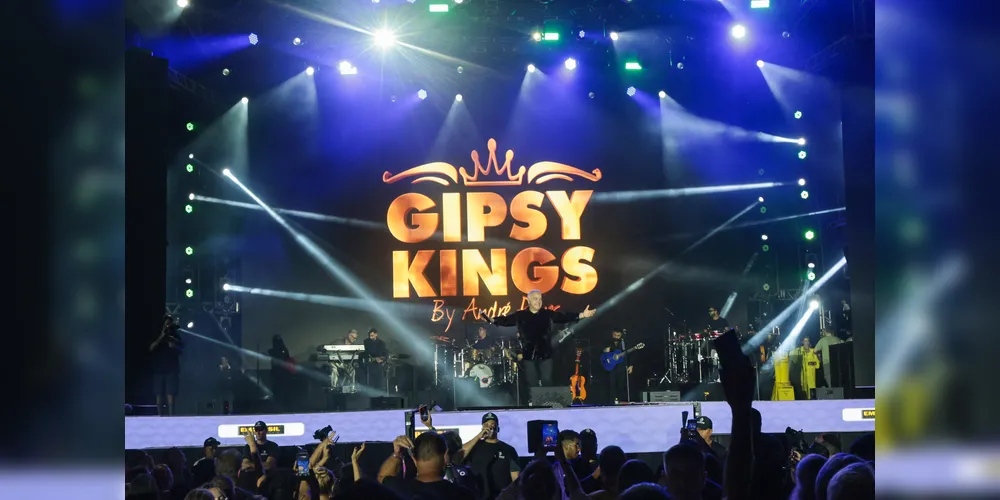O grupo Gipsy Kings durante a apresentação do seu show dentro da programação do Verão Maior Parana, em Matinhos