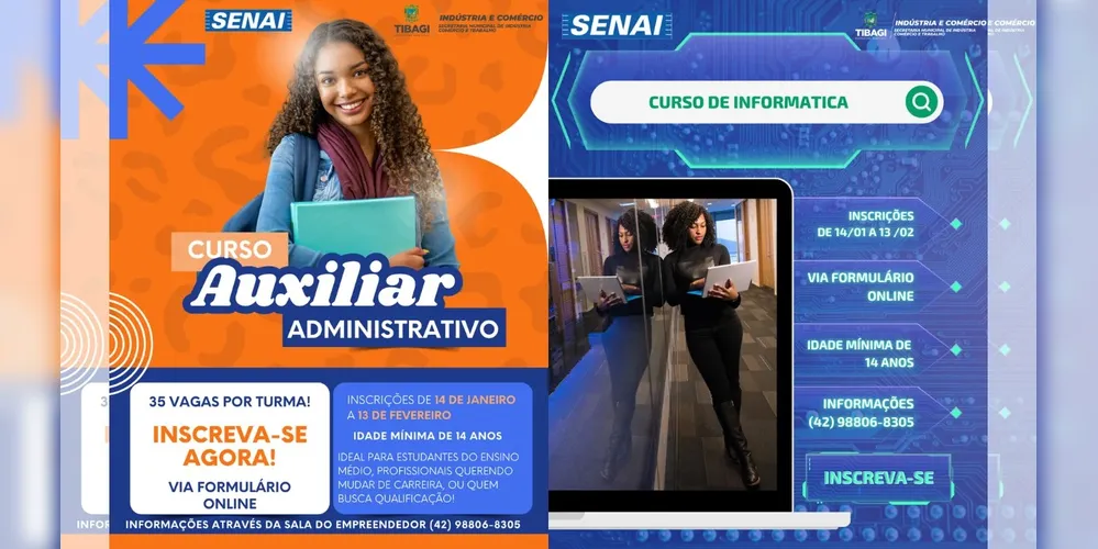 Sala do Empreendedor abre inscrições para cursos gratuitos em parceria com o SENAI