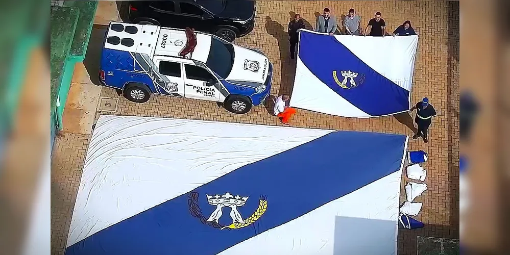 Detentos restauraram bandeira de Ponta Grossa